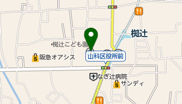 [EV]京都市 山科区役所の地図画像
