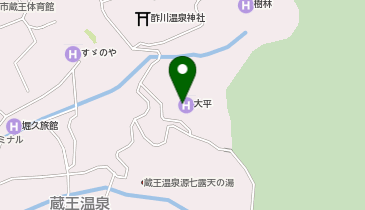 [EV]蔵王温泉 最上高湯 善七乃湯 (旧 大平ホテル)の地図画像