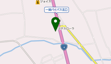 [EV]トヨタカローラ南岩手(株) 平泉店の地図画像