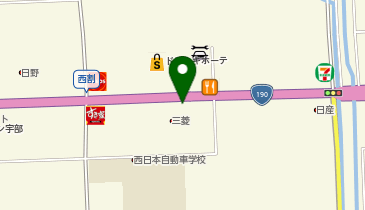 [EV]下関三菱自動車販売(株) 旧宇部厚南店の地図画像