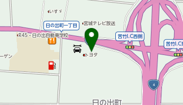 [EV]宮城トヨタ自動車(株) MTG日の出町の地図画像