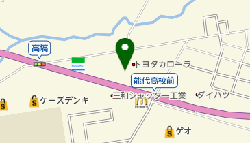 [EV]トヨタカローラ秋田(株) 能代市店の地図画像