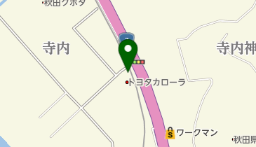 [EV]トヨタカローラ秋田(株) 本店の地図画像