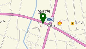 [EV]トヨタカローラ秋田(株) 横手市店の地図画像