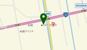 [EV]トヨタカローラ福島(株) 城北店の地図画像