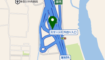 [EV]中日本高速道路(株) NEXCO中日本 首都圏中央連絡自動車道 厚木PA (外回り)の地図画像