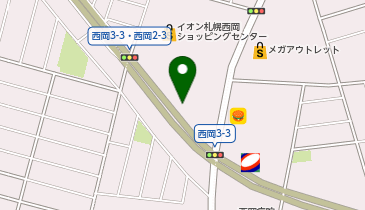 [EV]イオン北海道(株) イオン札幌西岡ショッピングセンター (立体P 1階)の地図画像