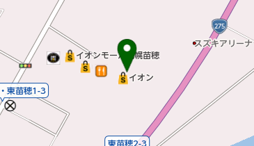 [EV]イオン北海道(株) イオンモール札幌苗穂 (立体P 3階)の地図画像