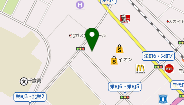 [EV]イオン北海道(株) イオン千歳店 (西側平面P)の地図画像