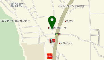 [EV]トヨタカローラ栃木(株) 宇都宮細谷店の地図画像