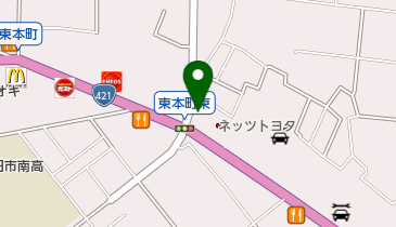 [EV](株)滋賀トヨタ 八日市店の地図画像