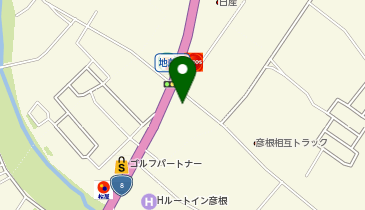 [EV](株)滋賀トヨタ 彦根店の地図画像