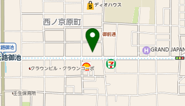 [EV]京都トヨタ自動車(株) 御池店の地図画像