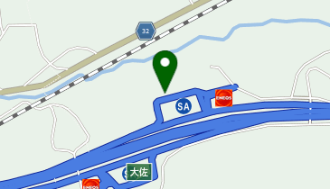 [EV]西日本高速道路(株) NEXCO西日本 中国自動車道 大佐SA (上り)の地図画像