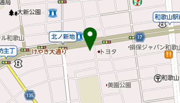 [EV]和歌山トヨタ自動車(株) 美園店の地図画像