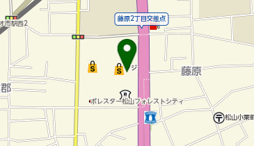 [EV]フジ藤原店 (屋上P)の地図画像