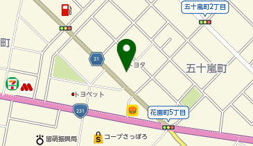 [EV]旭川トヨタ自動車(株) 留萌店の地図画像