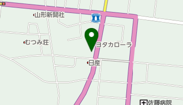 [EV]トヨタカローラ山形(株) 赤湯店の地図画像