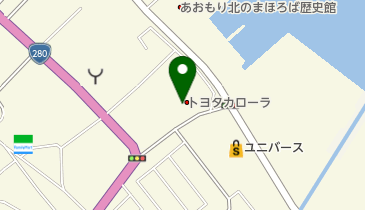 [EV]トヨタカローラ青森(株) ベイブリッジ店の地図画像