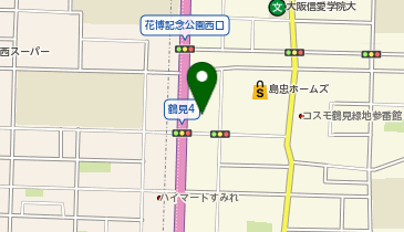 [EV]大阪トヨペット(株) 花博店 (旧カローラ大阪)の地図画像