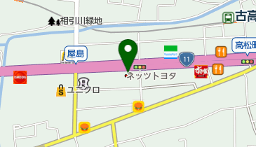 [EV]ネッツトヨタ香川(株) 屋島店の地図画像