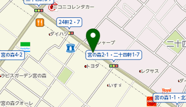 [EV]札幌トヨタ自動車(株) 琴似支店の地図画像