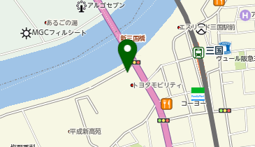 [EV]トヨタモビリティ新大阪(株) 十三店 (旧カローラ)の地図画像