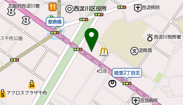 [EV]大阪トヨペット(株) 西淀店の地図画像