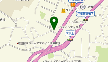 [EV]ウエインズトヨタ神奈川(株) 戸塚中継店 (カローラ神奈川)の地図画像