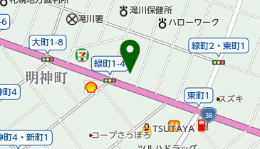 [EV]札幌トヨタ自動車(株) 滝川店の地図画像