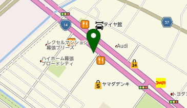 [EV]千葉トヨタ自動車(株) 幕張店の地図画像