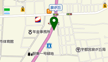 [EV]ネッツトヨタ栃木(株) 宇都宮駅東店の地図画像