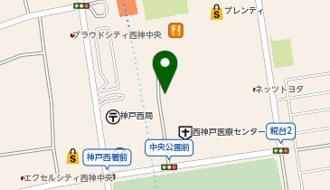 [EV]神戸トヨペット(株) 西神中央店の地図画像