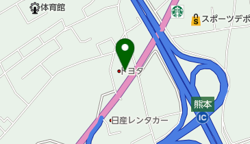 [EV]熊本トヨタ自動車(株) 東バイパス店の地図画像