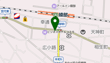 [EV]ホテル アルファ綾部の地図画像