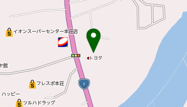 [EV]秋田トヨタ自動車(株) 本荘店の地図画像