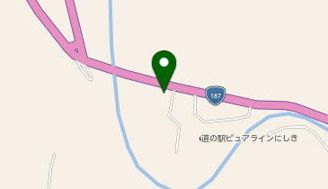 [EV]岩国市 道の駅 ピュアラインにしきの地図画像