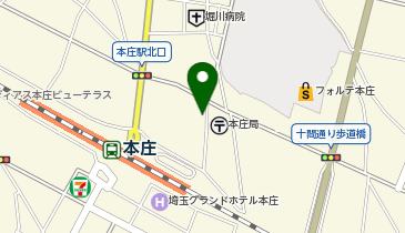 [EV]ビジネスホテル ホテル本庄の地図画像