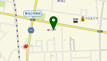 [EV]山形トヨタ自動車(株) 寒河江店の地図画像