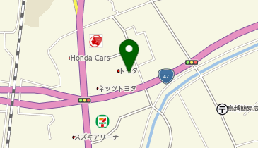 [EV]山形トヨタ自動車(株) 新庄店の地図画像