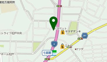 [EV]千葉トヨペット(株) 松戸店の地図画像