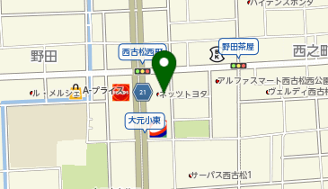 [EV]ネッツトヨタ岡山(株) 野田店の地図画像