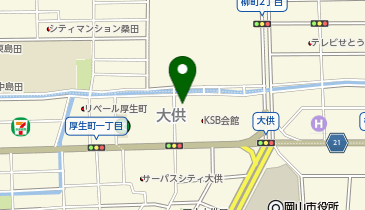 [EV]岡山トヨタ自動車(株) 本社・特販部の地図画像