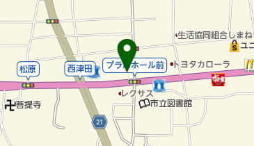 [EV]島根トヨタ自動車(株) 松江店の地図画像