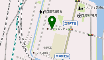 [EV]トヨタモビリティ東京(株) 芝浦店 (東京トヨペット)の地図画像