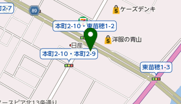 [EV]AGHトヨタ札幌(株) ジョイック東苗穂 (カローラ札幌)の地図画像