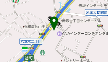 [EV]ザ・ホテリエ・グループ赤坂(株) ANAインターコンチネンタルホテル東京 (赤坂SC)の地図画像