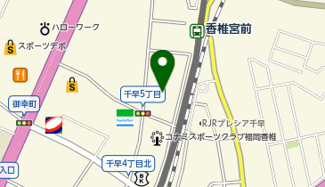 [EV]福岡トヨタ自動車(株) 千早店の地図画像