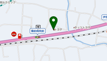 [EV]岡山トヨタ自動車(株) 備前店の地図画像