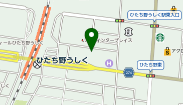 [EV]ネッツトヨタつくば(株) ひたち野うしく店の地図画像